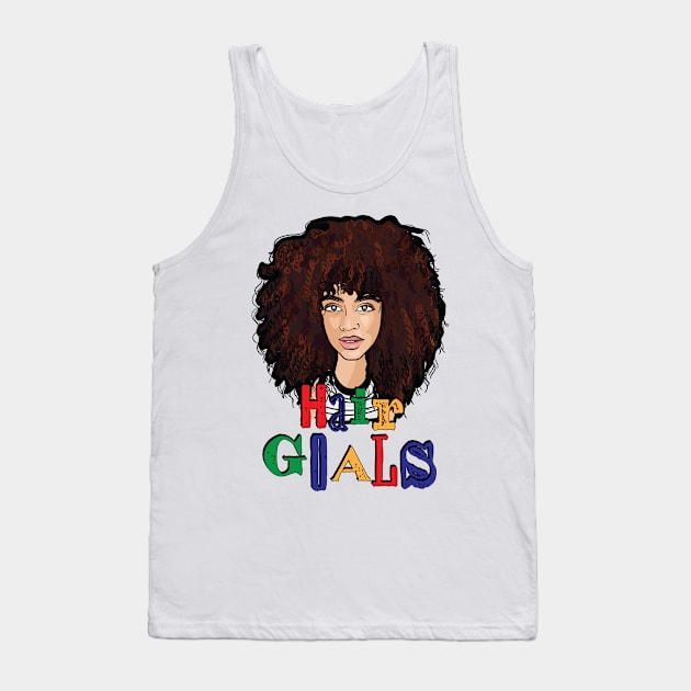 Hair Goals - Kinky, Curly & Nappy Tank Top by NaturallyBlack